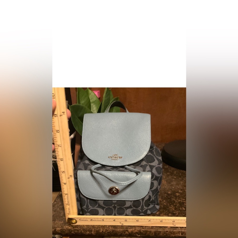 Coach Denim Logo Billie Backpack MINI - Picture 5 of 5